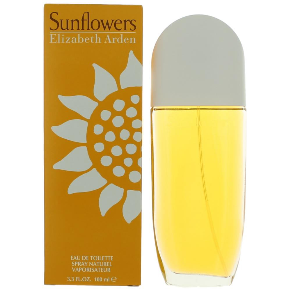 Bottle of Sunflowers by Elizabeth Arden, 3.3 oz Eau De Toilette Spray for Women